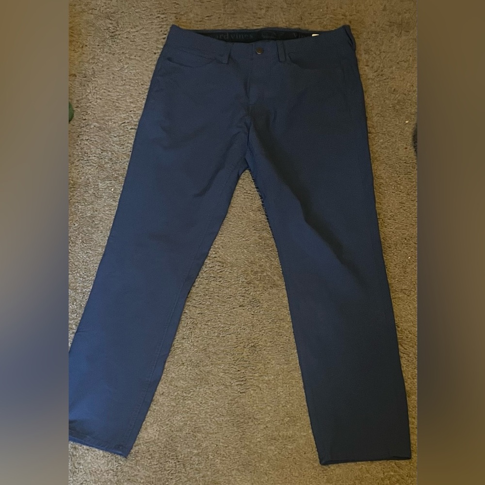 Vineyard Vines Men Blue Canvas Performance Pants